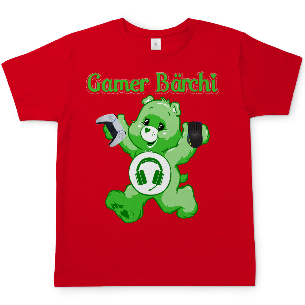 Gamer Bärchi - Glücksbärchi - Herren Shirt Red