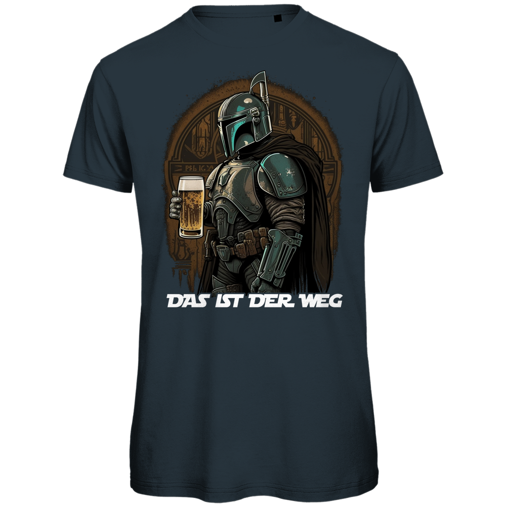 Das ist der Weg Bier Mandalorianer - Herren Premium Bio T-Shirt Dark Grey Solid