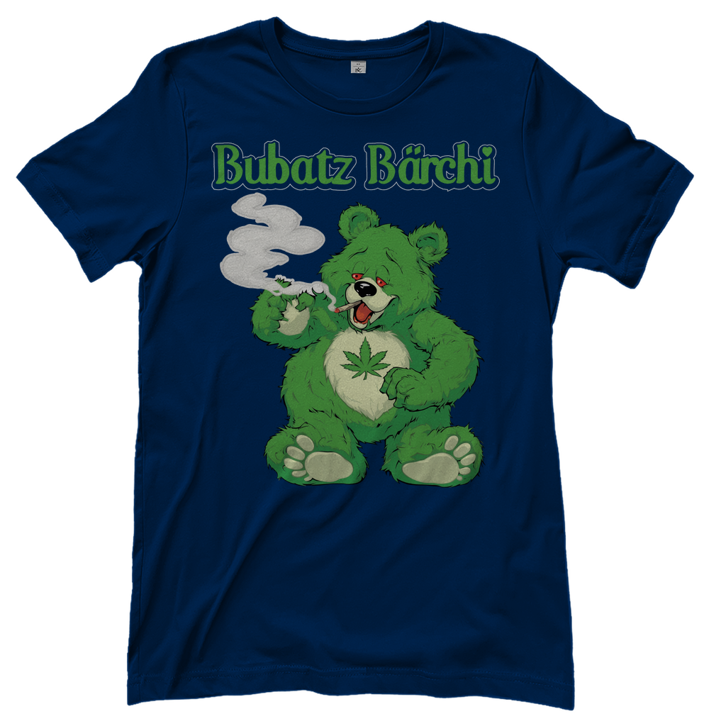 Bubatz Bärchi - Glücksbärchi - Damenshirt Navy