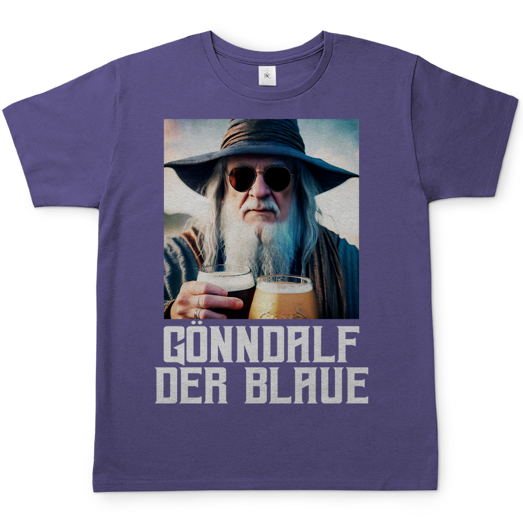 Gönndalf der Blaue Real - Beidseitiger Druck - Herren Shirt
