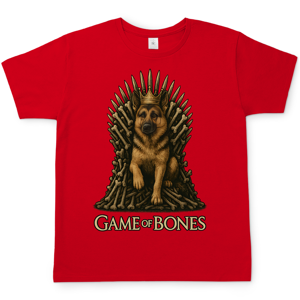 Game of Bones Schäferhund Hunde - Herren T-Shirt Red