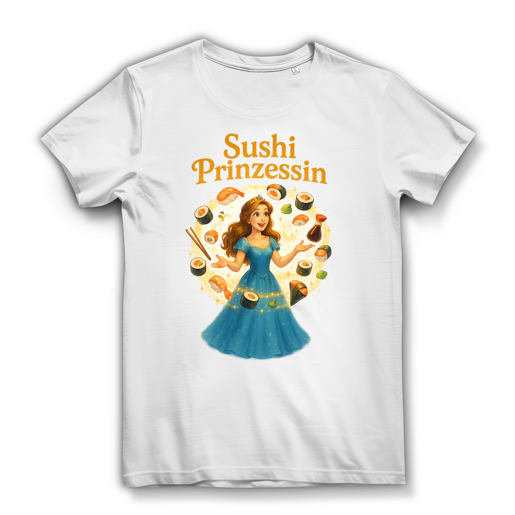 Sushi Prinzessin - Damen Premium Bio T-Shirt White