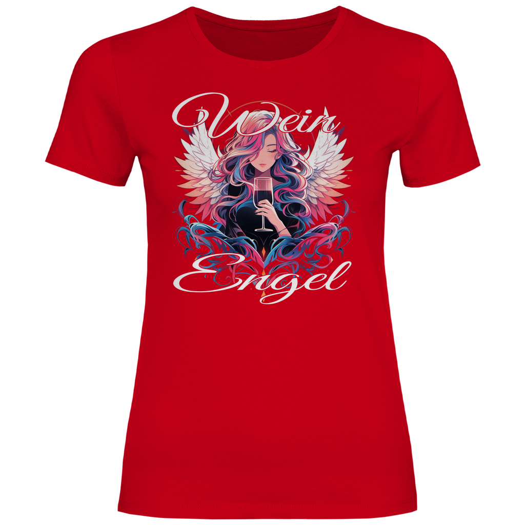 Wein Engel - Damenshirt