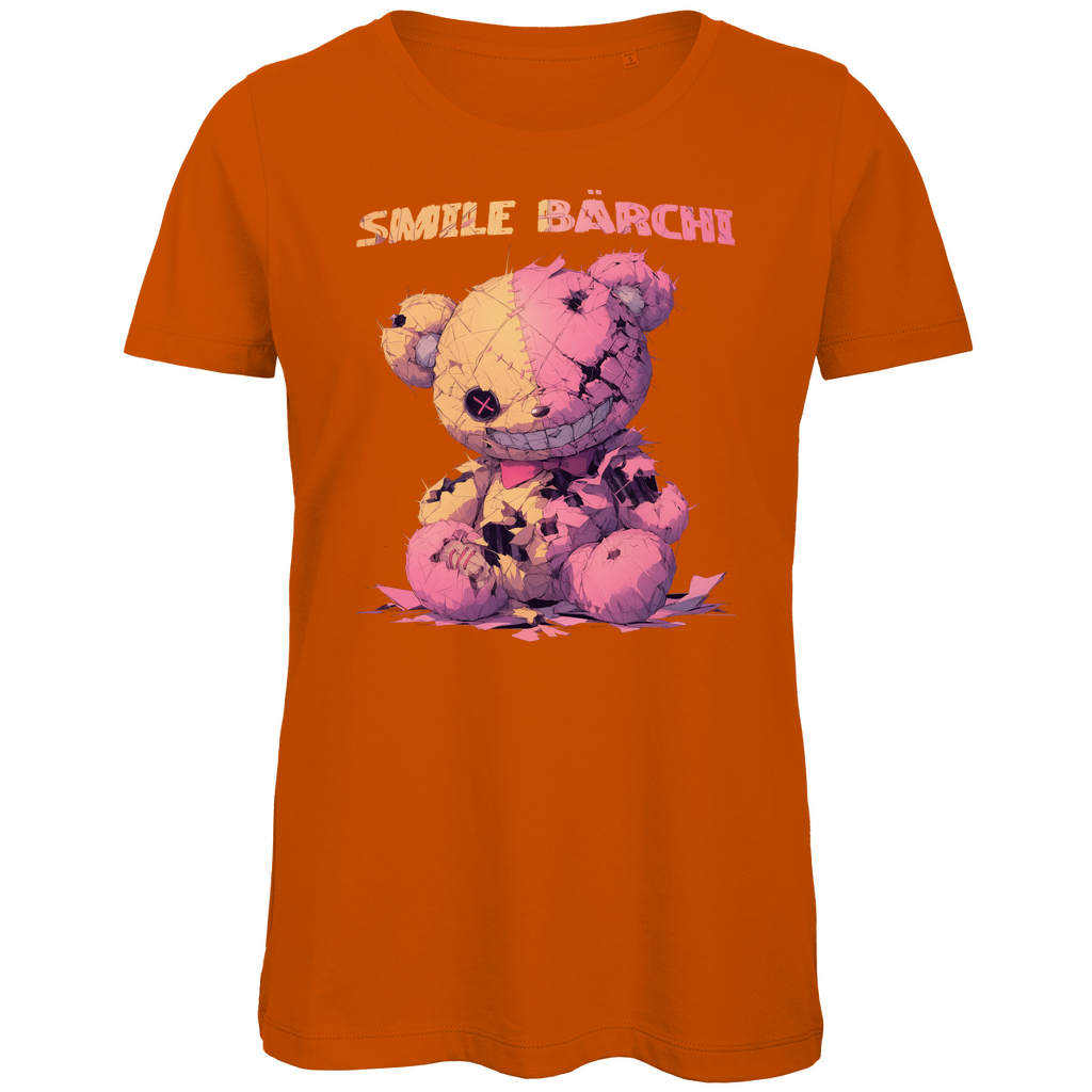 Smile Bärchi - Damen Premium Bio T-Shirt Urban Orange