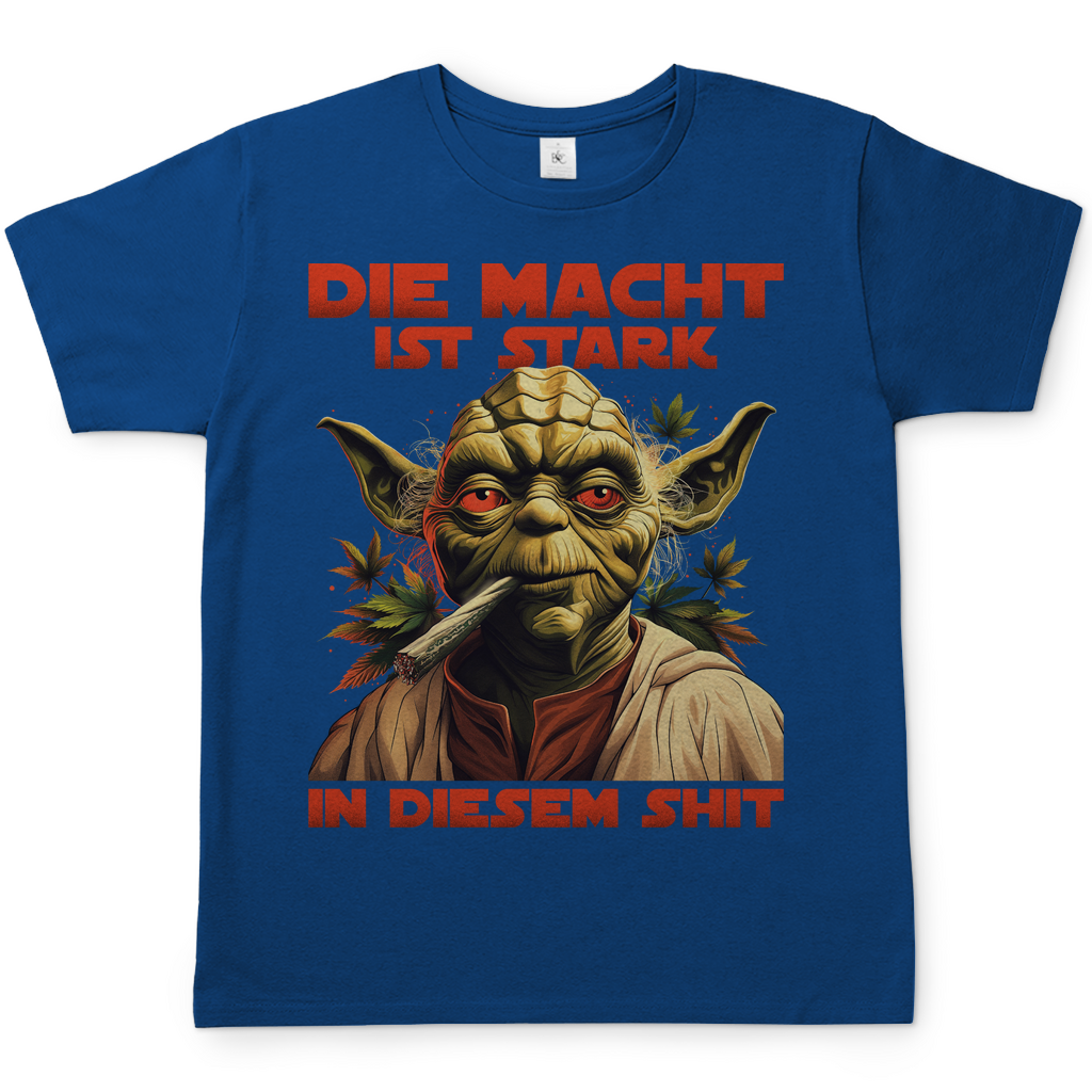 Die Macht ist stark in diesem Shit - Yoda Star Wars - Herren Shirt Royal Blue
