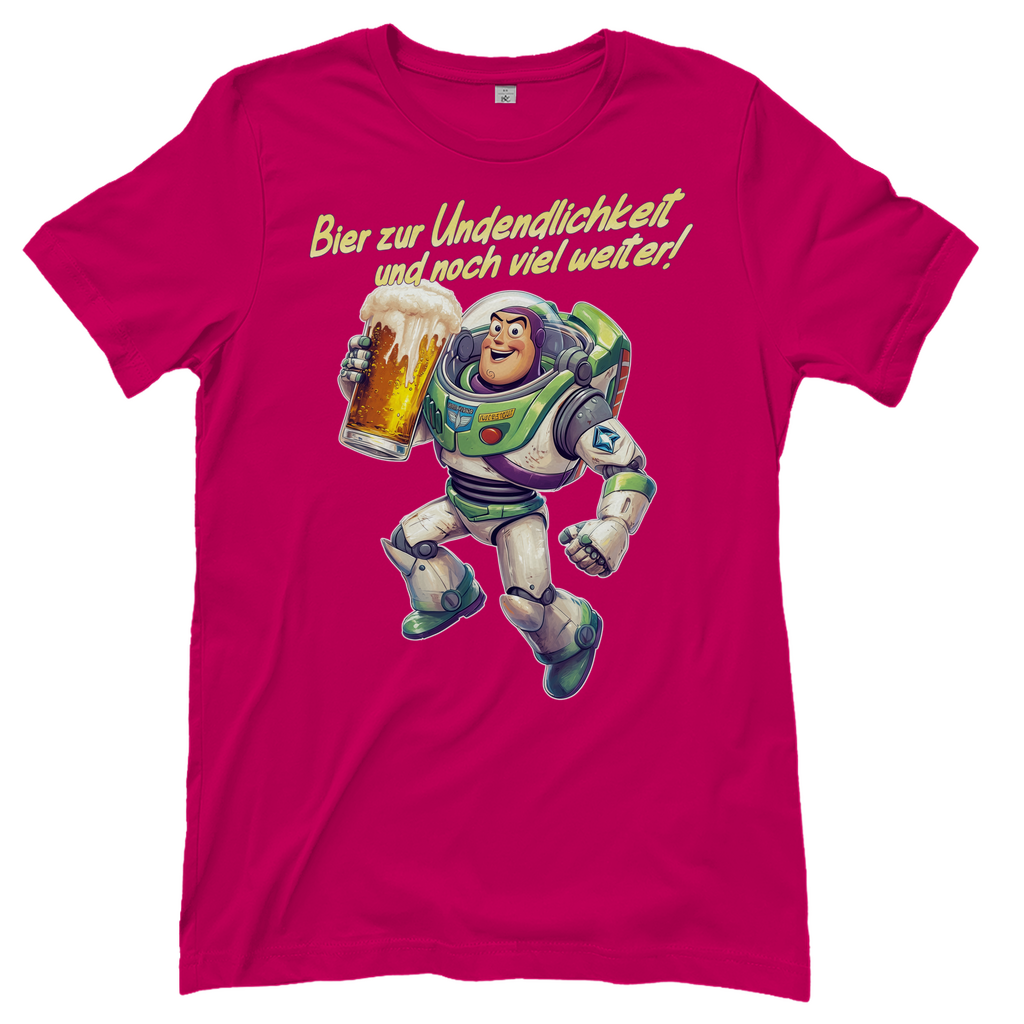 Bier zur Unendlichkeit und noch viel weiter - Buzz Lightyear Toy Story - Damenshirt