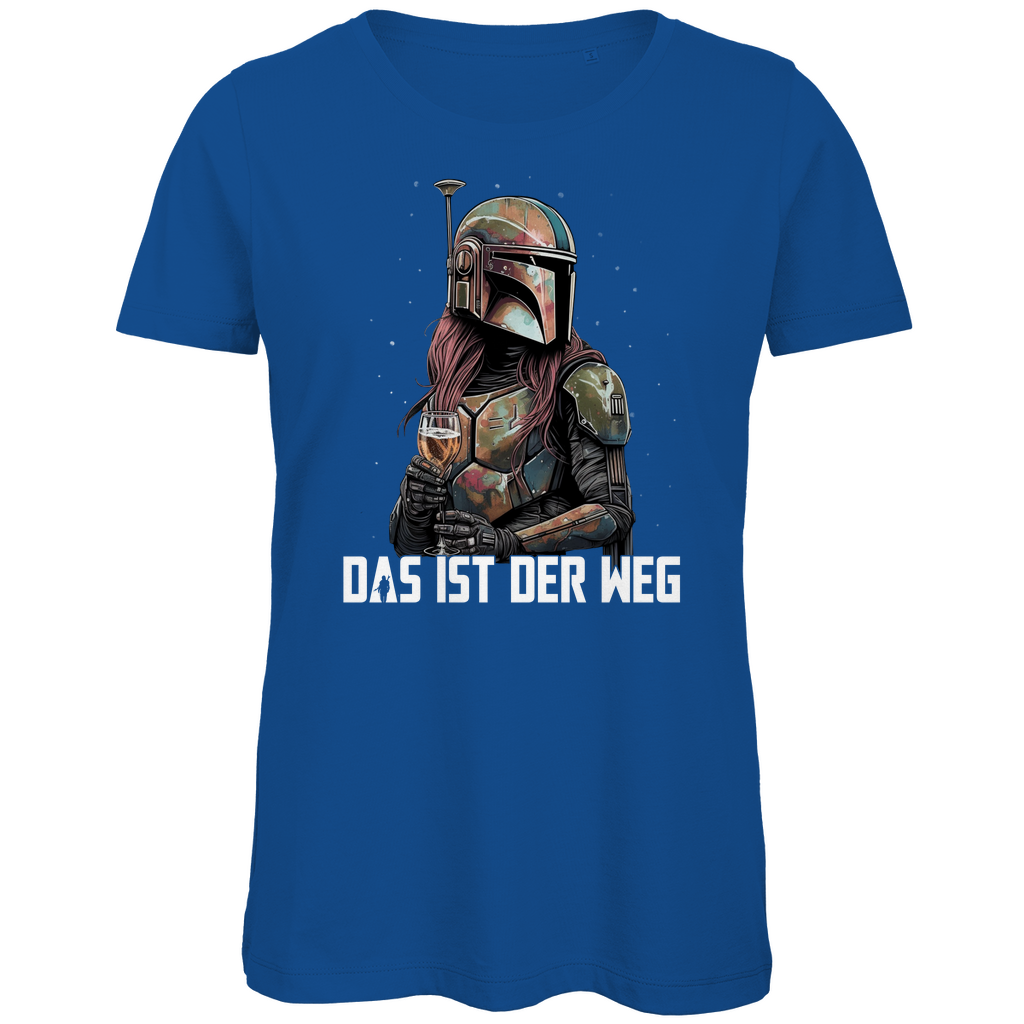 Das ist der Weg - Mandalorianerin Wein - Damen Premium Bio T-Shirt Royal Blue