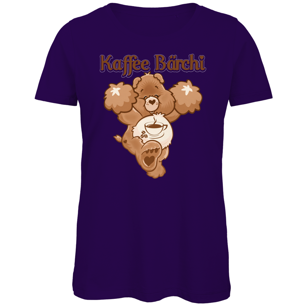 Kaffee Bärchi - Glücksbärchi - Damen Premium Bio T-Shirt Urban Purple