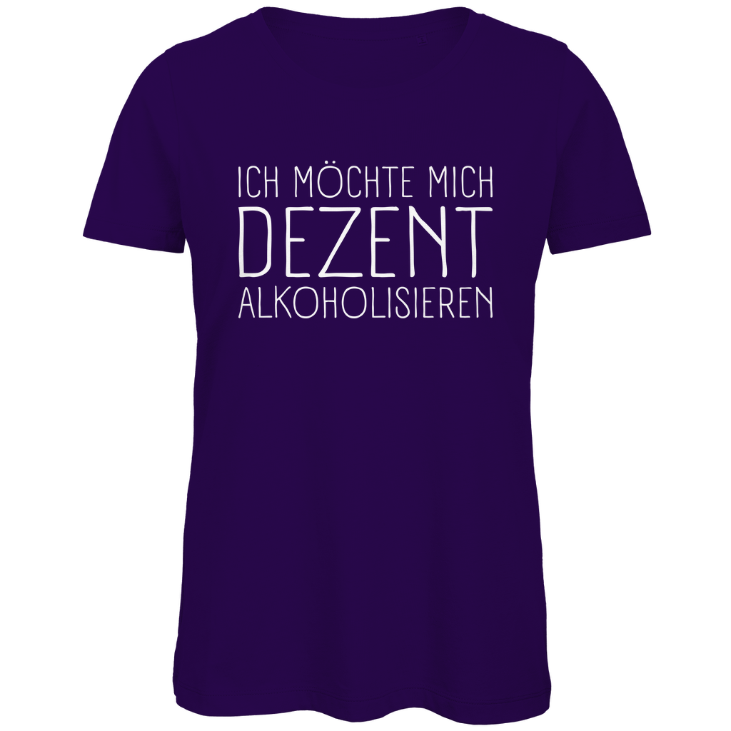 Ich möchte mich dezent alkoholisieren - Damen Premium Bio T-Shirt Urban Purple