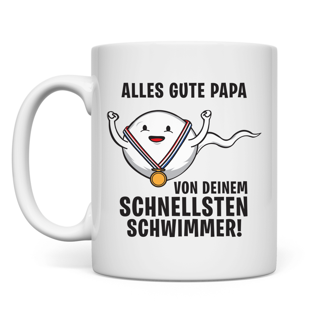 Alles gute Papa von deinem schnellsten Schwimmer! - Tasse White