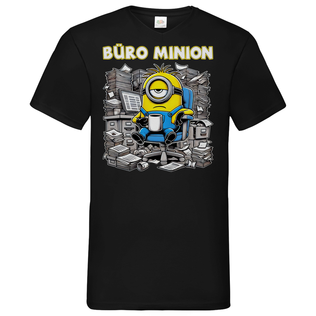Büro Minion - Herren V-Neck Shirt