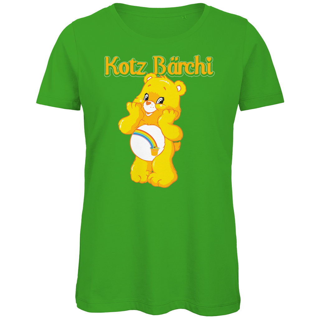 Kotz Bärchi - Glücksbärchi - Damen Premium Bio T-Shirt Real Green