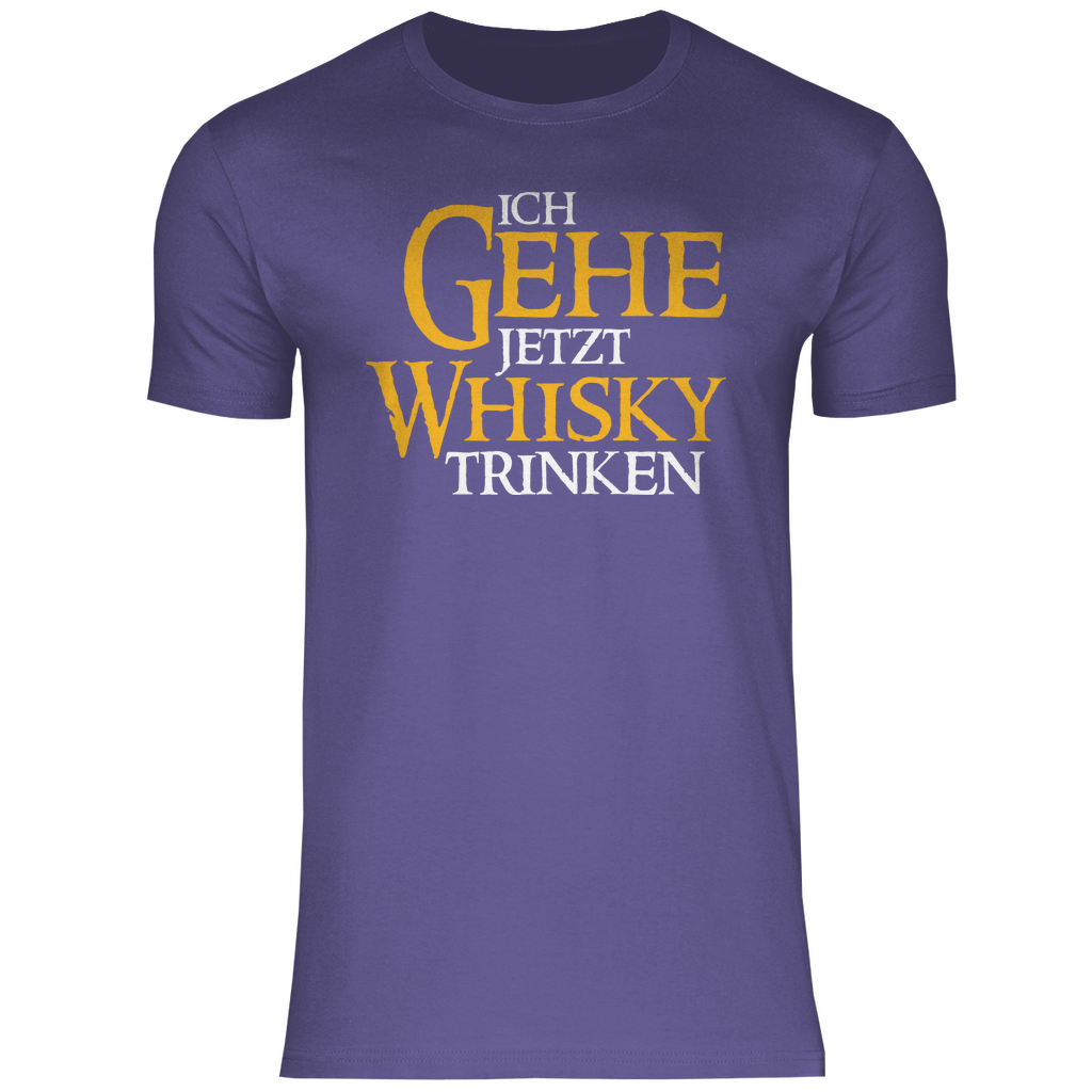Ich gehe jetzt Whisky trinken - Herren Shirt Millennial Lilac