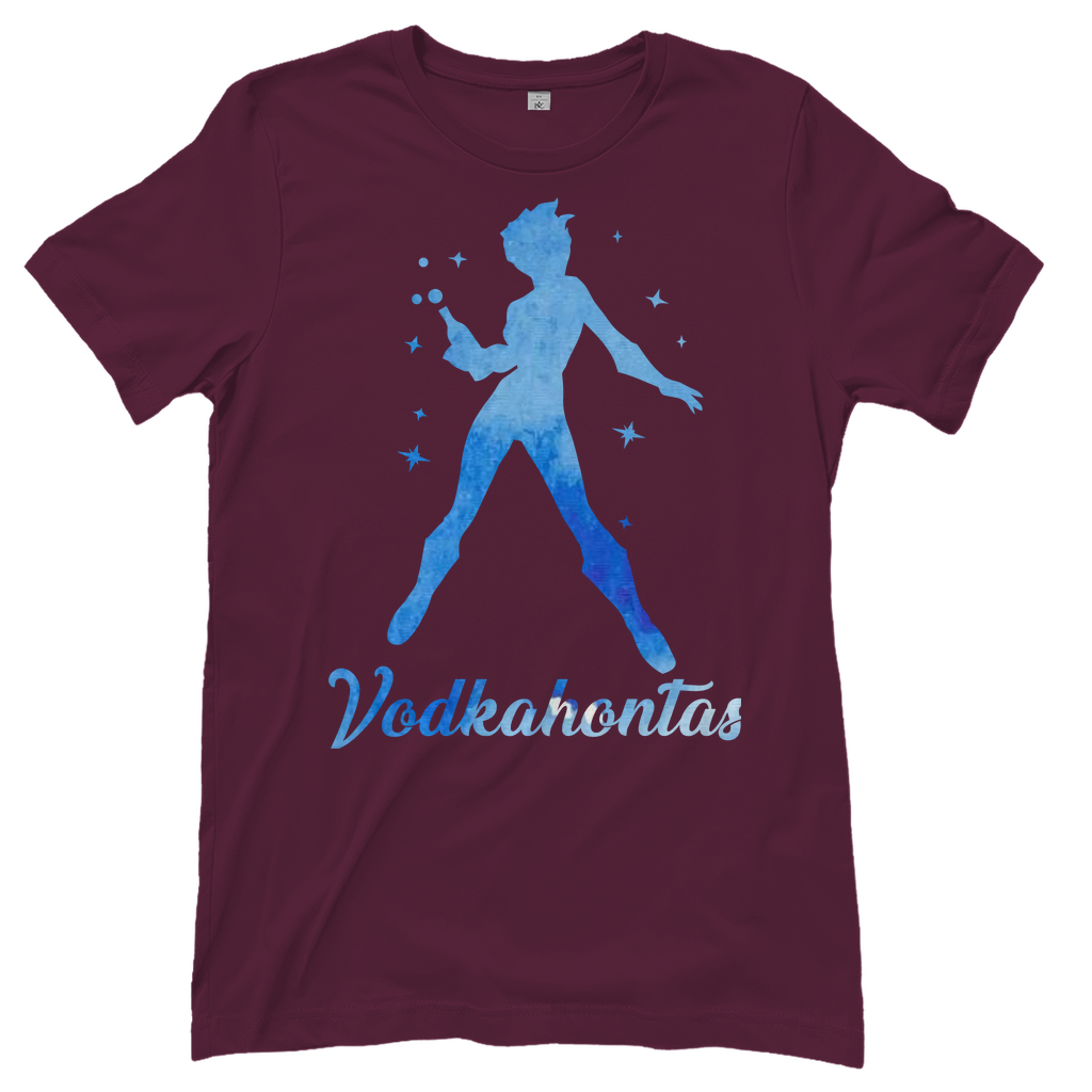 Vodkahontas - Prinzessin Aquarell - Damenshirt Burgundy