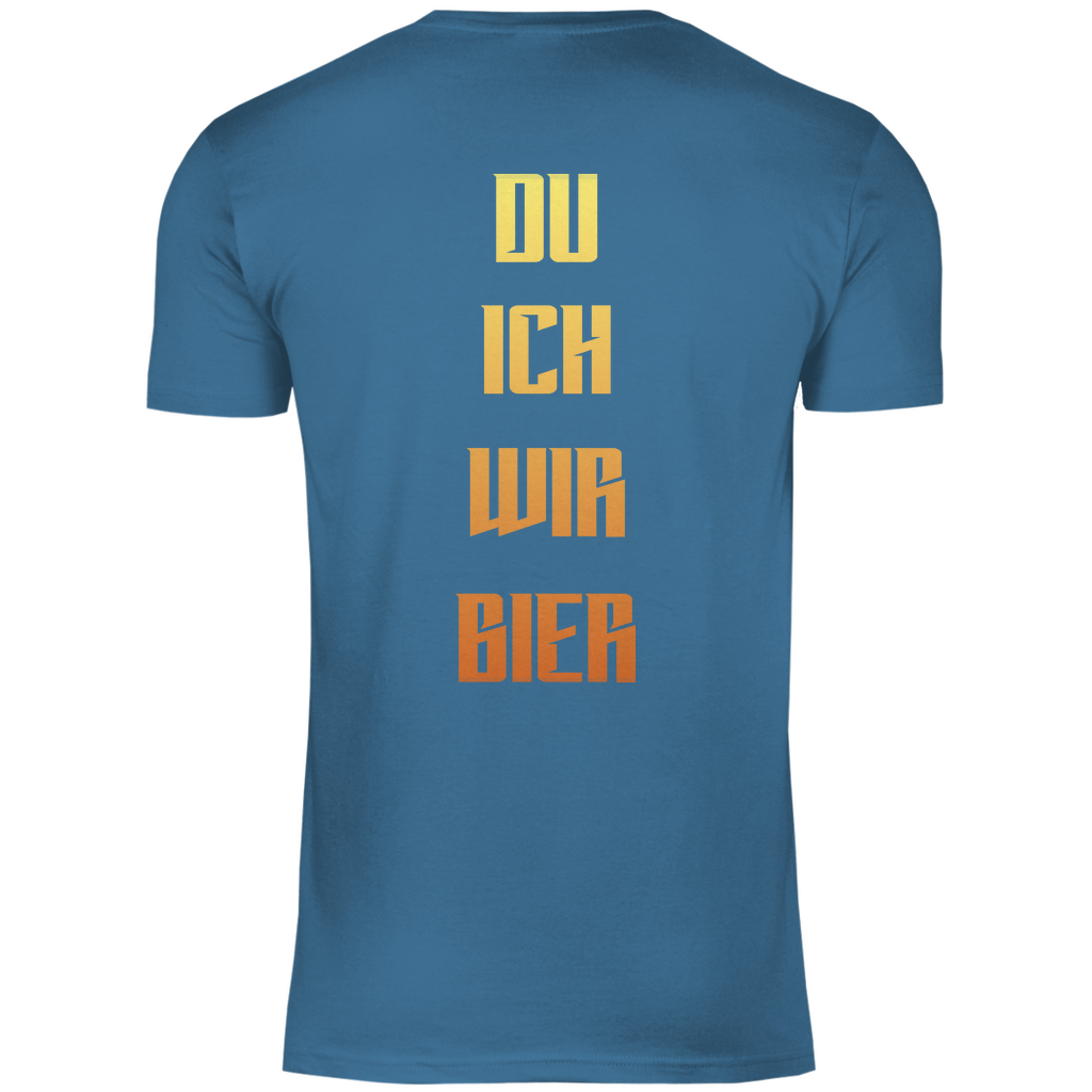 Strammsein Du Ich Wir Bier - Herren Shirt