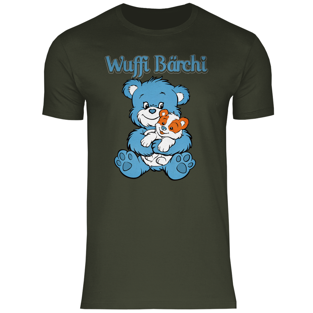 Wuffi Bärchi - Glücksbärchi - Herren Shirt Urban Khaki