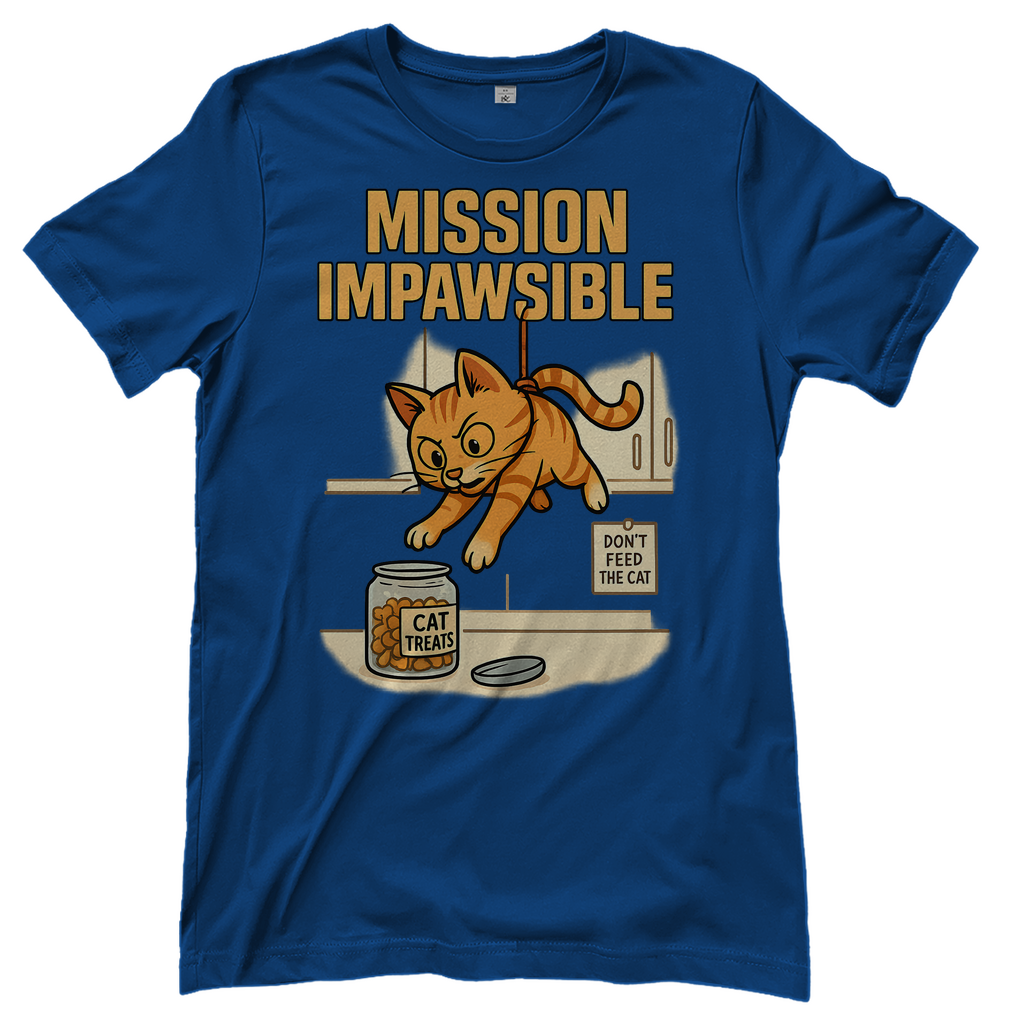 Mission Impawsible Katze - Damen T-Shirt Royal Blue