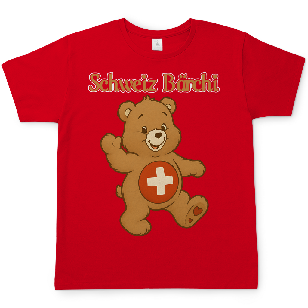 Schweiz Bärchi - Glücksbärchi - Herren T-Shirt Red