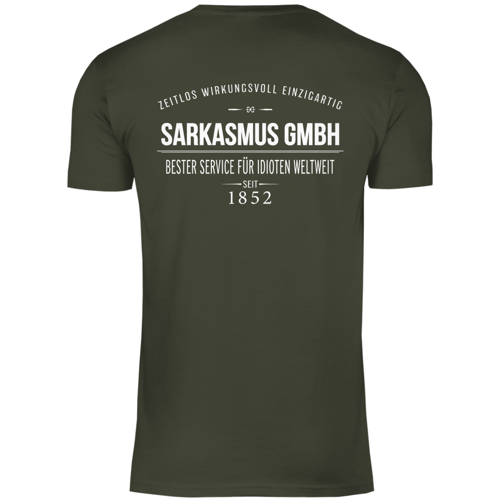 Sarkasmus GmbH bester Service für Idioten weltweit - Herren Shirt Urban Khaki