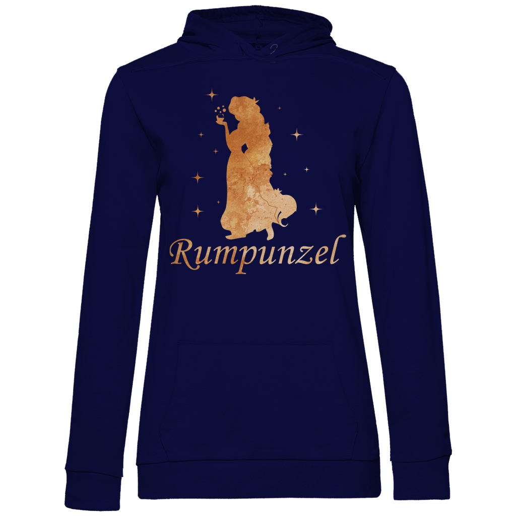 Rumpunzel - Prinzessin Aquarell - Damen Hoodie Navy Blue