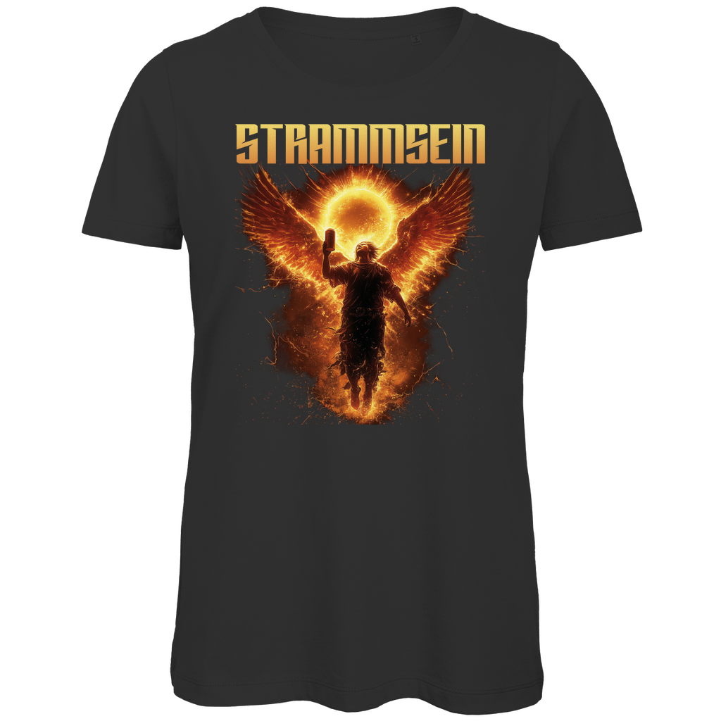 Strammsein Du Ich Wir Bier - Damen Premium Bio T-Shirt Black