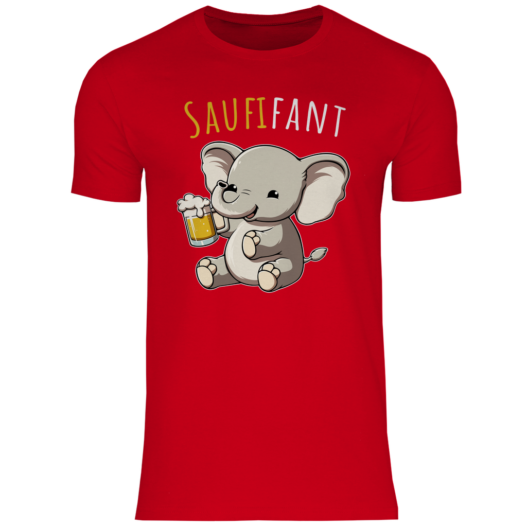 Saufifant - Herren Shirt Red