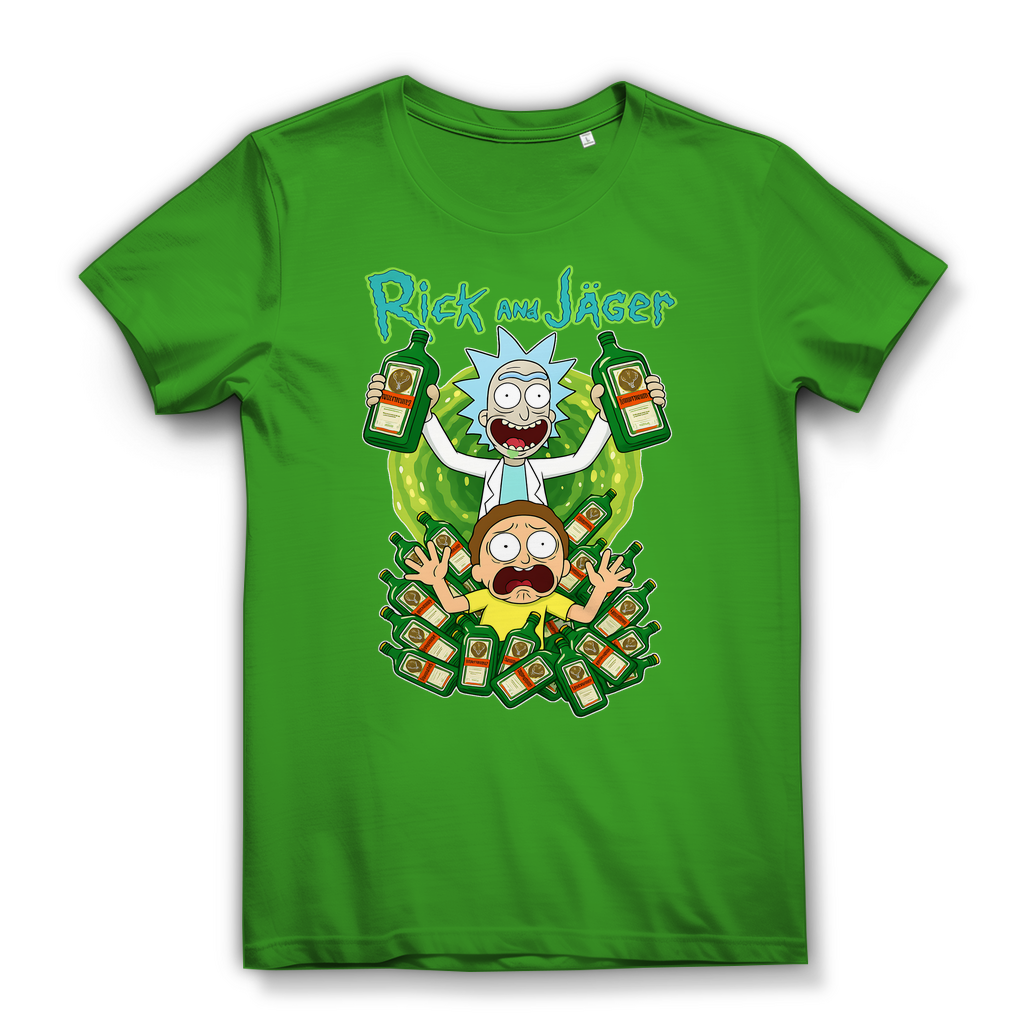 Rick and Jäger mit Morty Jägermeister - Damen Premium Bio T-Shirt