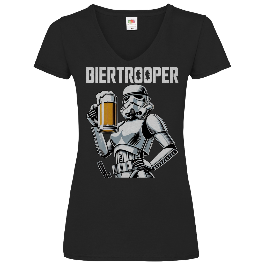 Biertrooper - Star Wars Stormtrooper - V-Neck Damenshirt Black