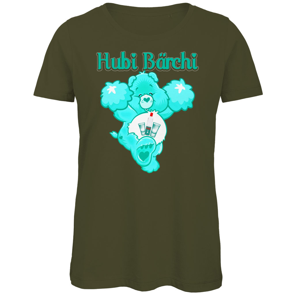 Hubi Bärchi - Glücksbärchi - Damen Premium Bio T-Shirt Khaki