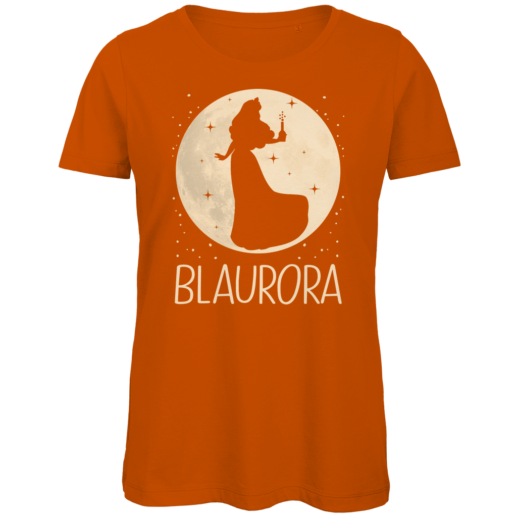 Mond Prinzessin - Blaurora - Damen Premium Bio T-Shirt Urban Orange
