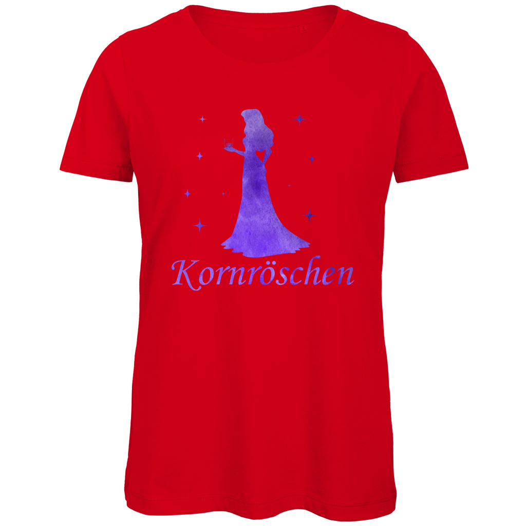 Kornröschen - Prinzessin Aquarell - Damen Premium Bio T-Shirt Red