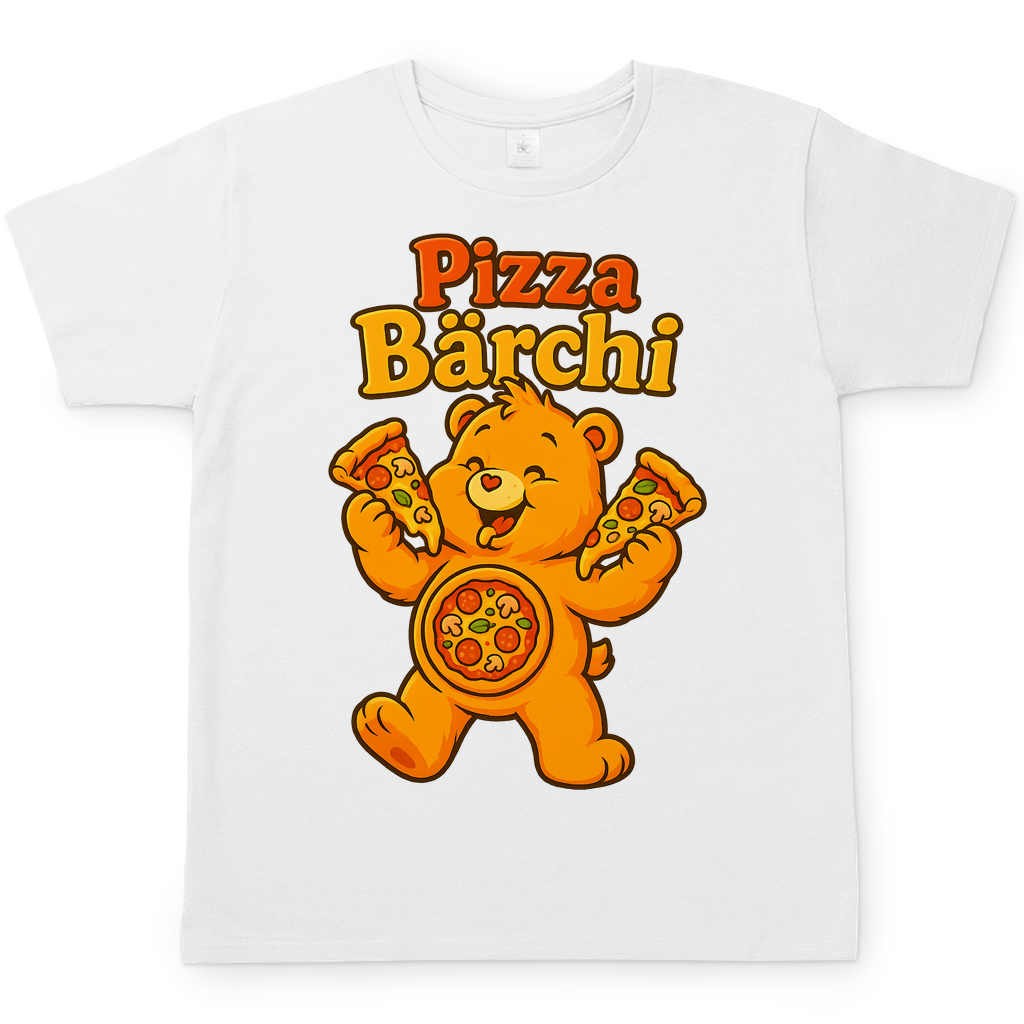 Pizza Bärchi - Glücksbärchi - Herren T-Shirt White