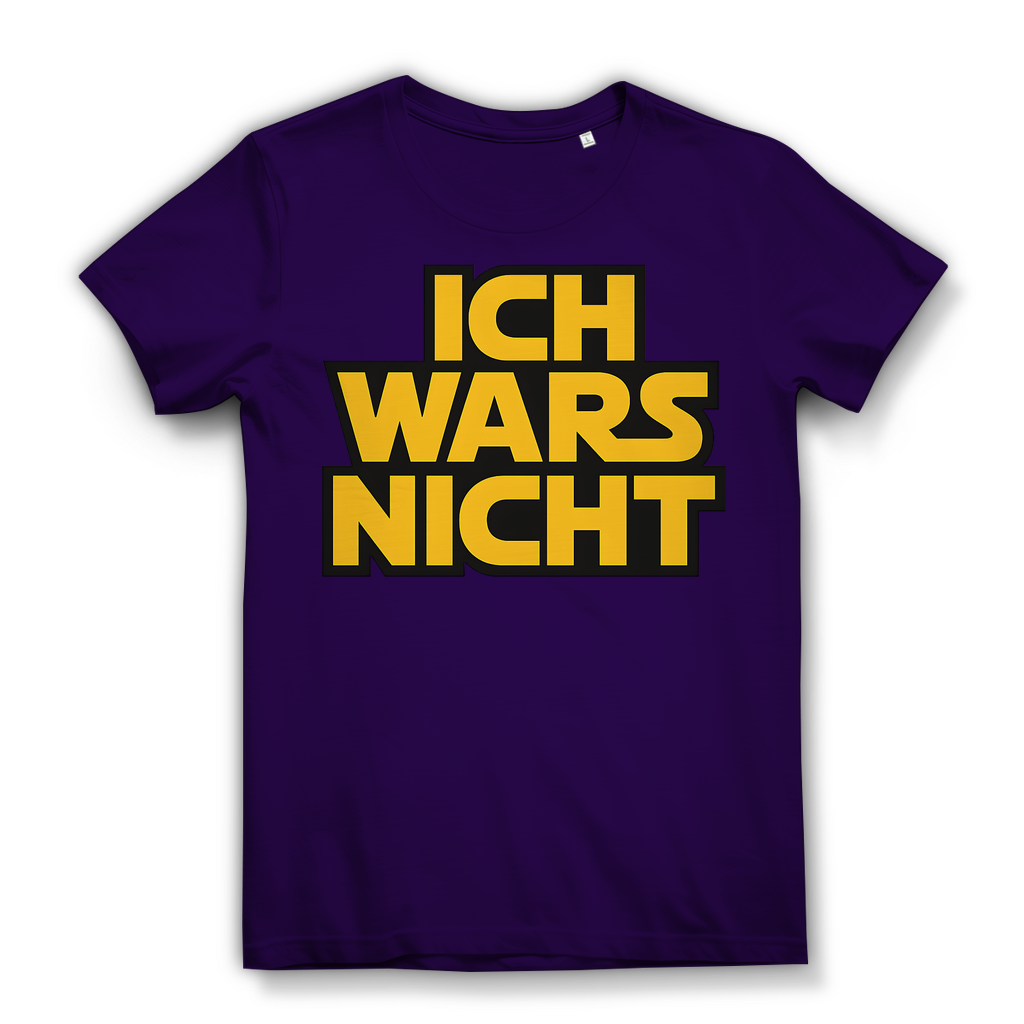 Star Wars Shirt Damen Parodie Ich Wars Nicht Bio XS-XXL Urban Purple