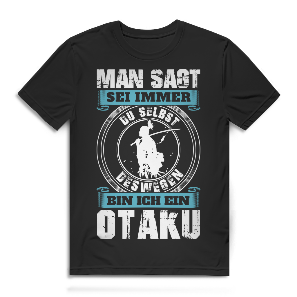 Otaku Statement Bio T-Shirt – Sei du selbst und lebe Anime mit Stolz Herren Black