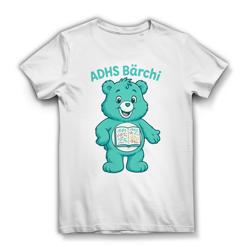 ADHS Bärchi - Glücksbärchi - Damen Premium Bio T-Shirt White