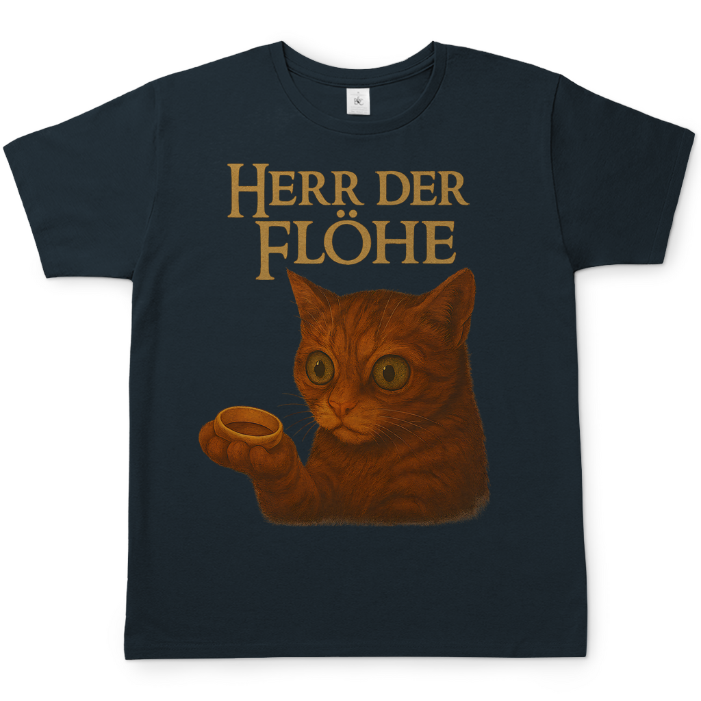 Herr der Flöhe - Herren T-Shirt Dark Grey Solid
