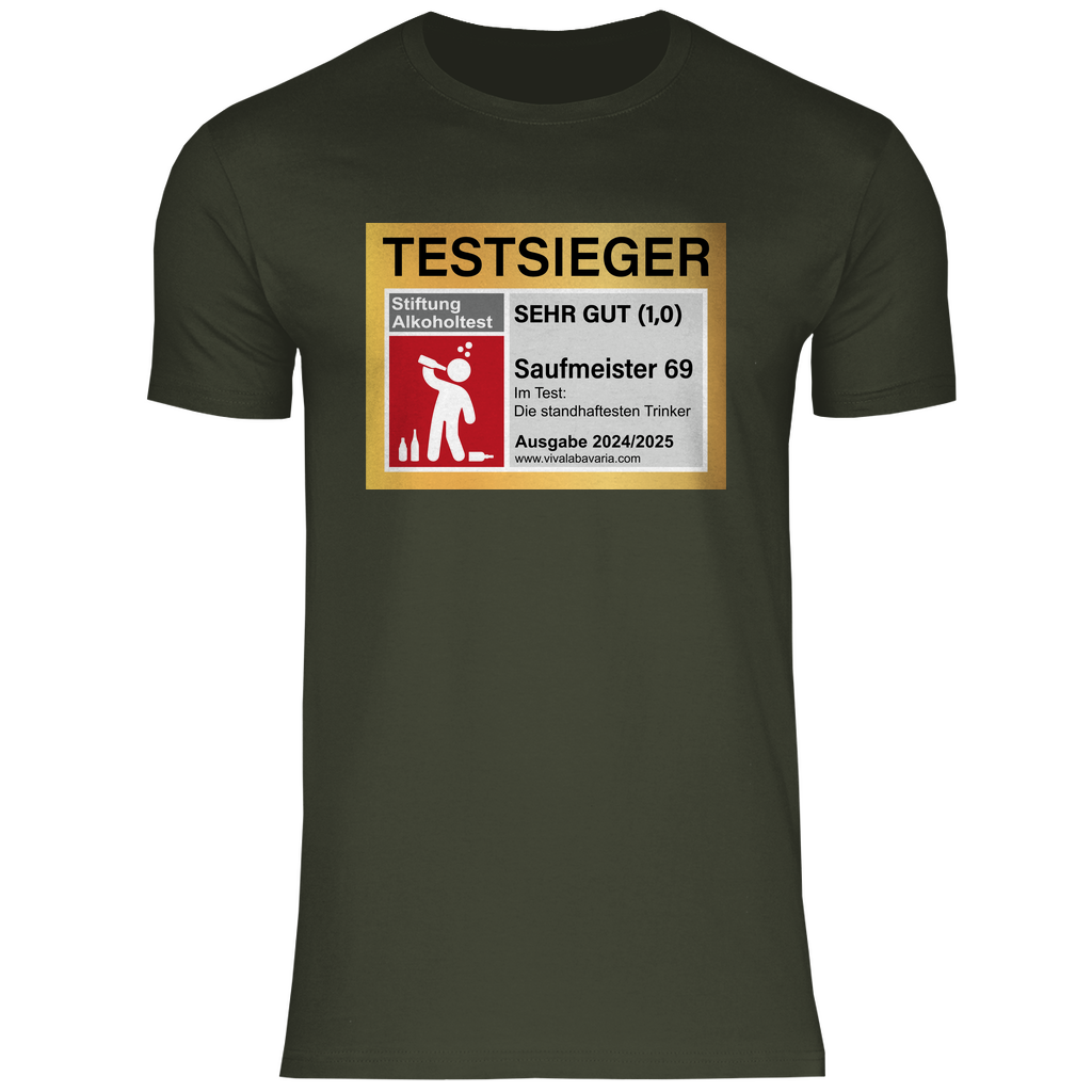 Testsieger Saufmeister 69 - Herren Shirt Urban Khaki