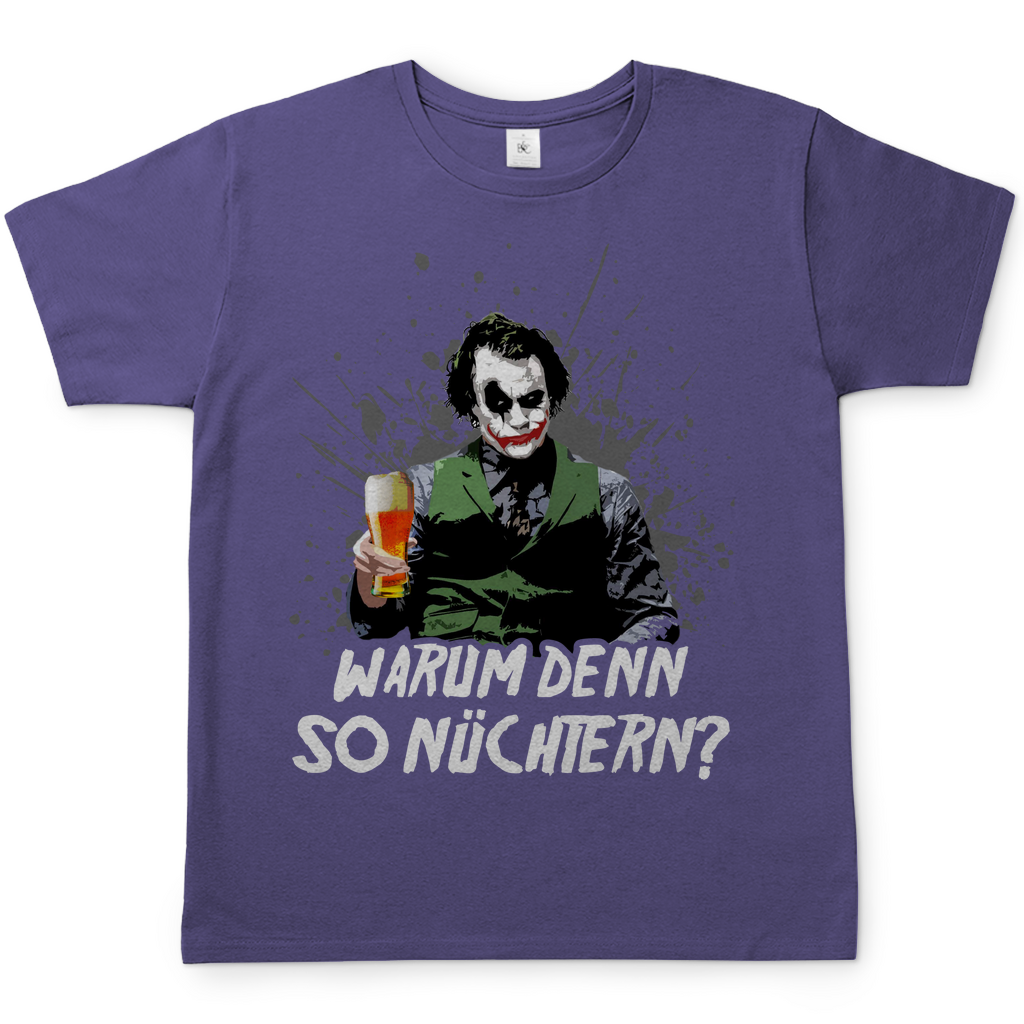 Warum denn so nüchtern? Joker - Herren Shirt Millennial Lilac