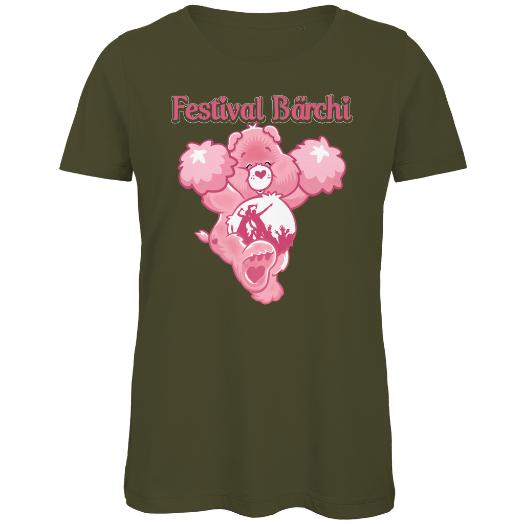 Festival Bärchi - Glücksbärchi - Damen Premium Bio T-Shirt Khaki