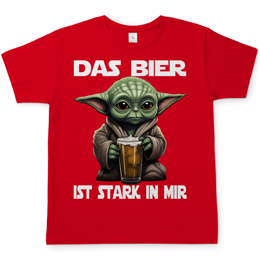 Das Bier ist stark in mir - Baby Yoda Grogu - Herren Shirt