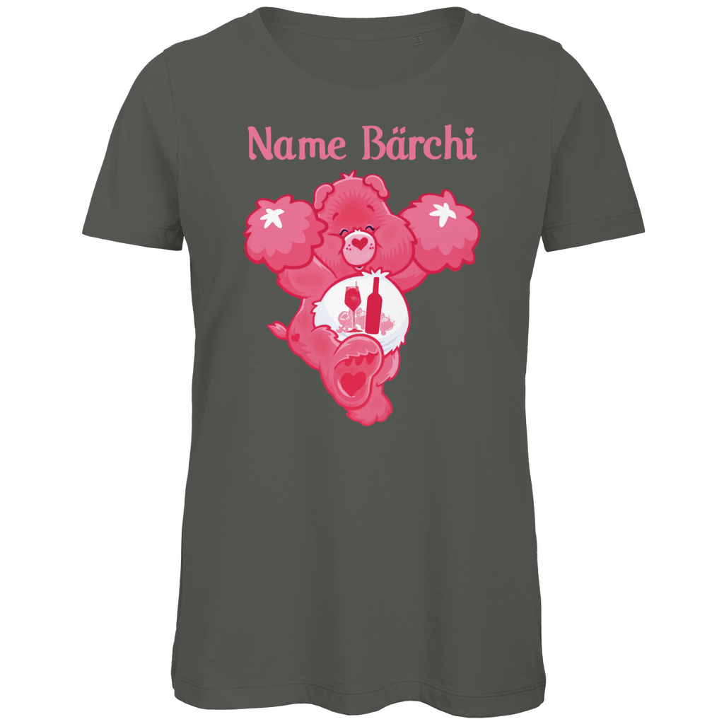 Lillet Bärchi - Glücksbärchi - Personalisierbar - Damen Premium Bio T-Shirt Millennial Khaki