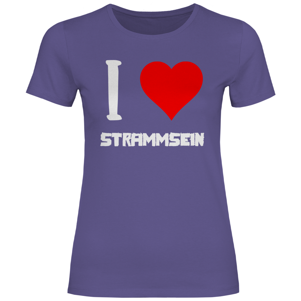 I love Strammsein - Damenshirt Millennial Lilac