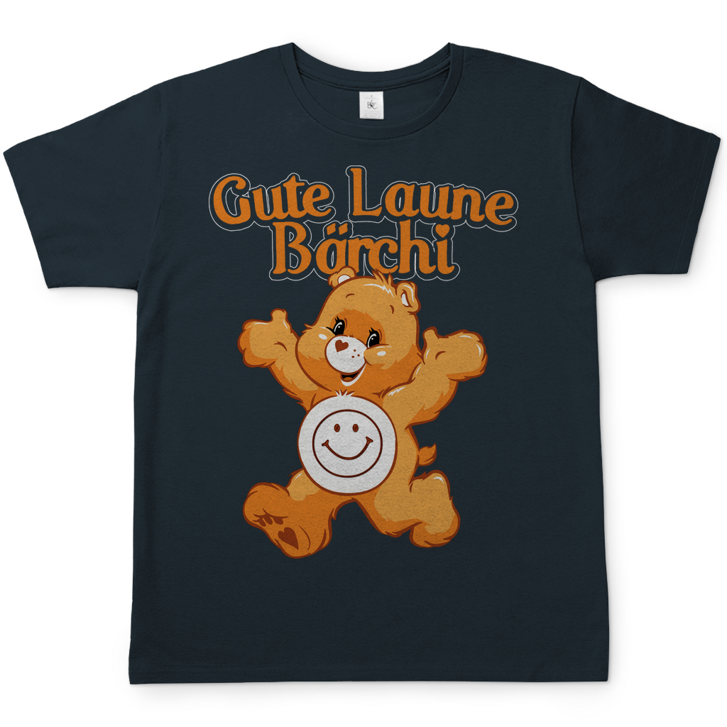 Gute Laune Bärchi - Glücksbärchi - Herren Shirt Dark Grey Solid