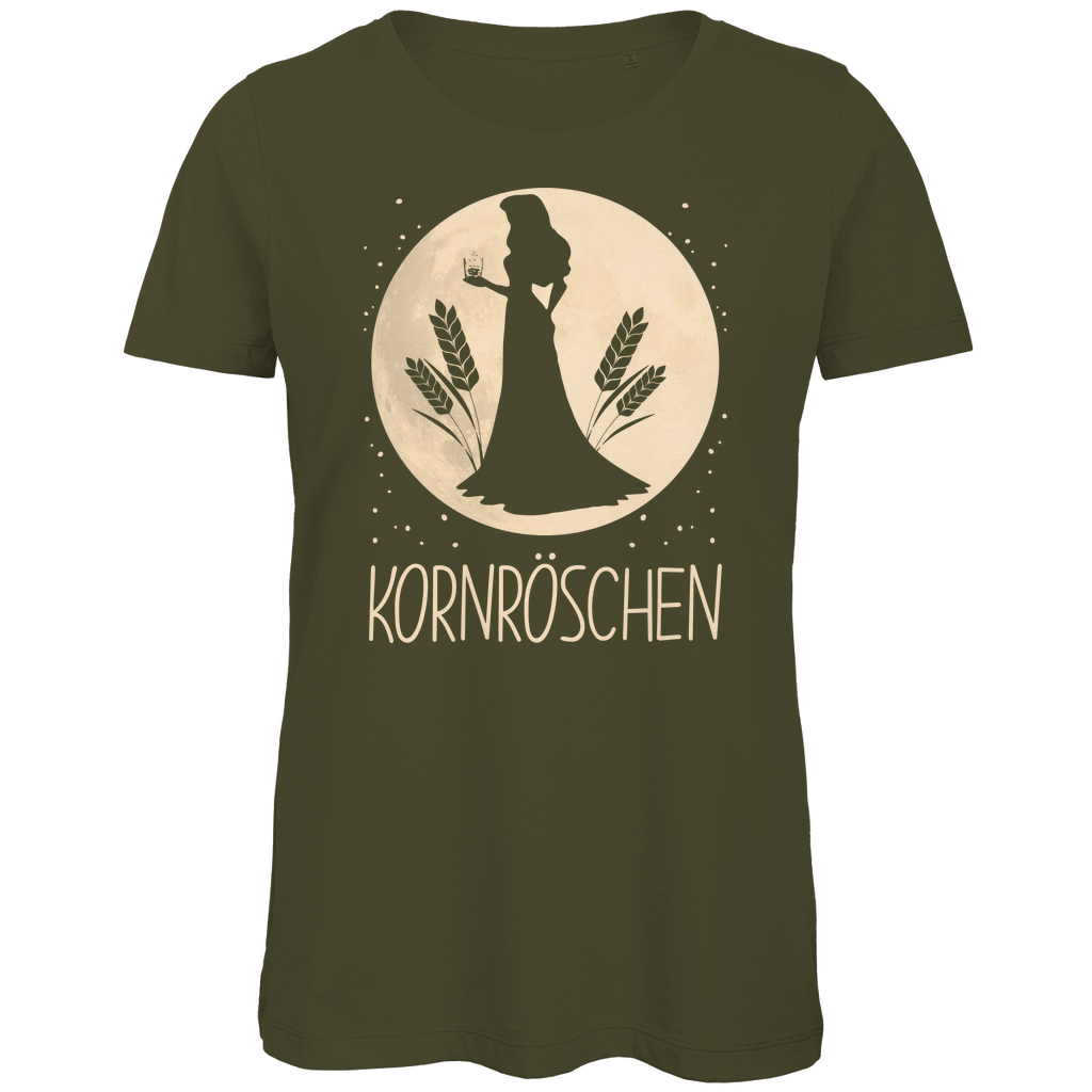 Mond Prinzessin - Kornröschen - Damen Premium Bio T-Shirt Khaki