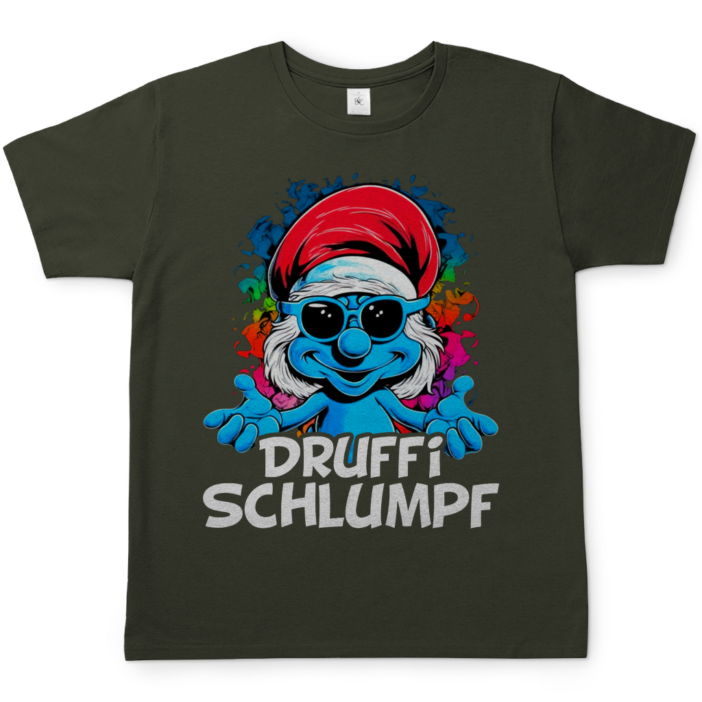 Druffi Schlumpf Grafik - Herren Shirt Urban Khaki