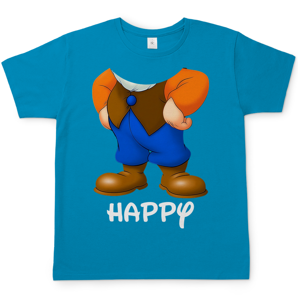 Schneewittchen und die 7 Zwerge - Happy - Herren Shirt Atoll
