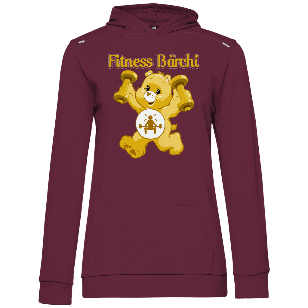 Fitness Bärchi - Glücksbärchi - Damen Hoodie Wine