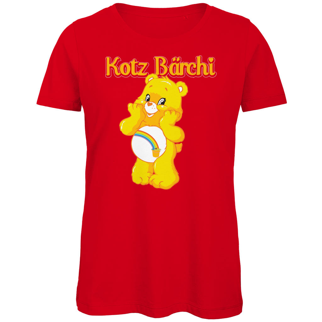 Kotz Bärchi - Glücksbärchi - Damen Premium Bio T-Shirt Red