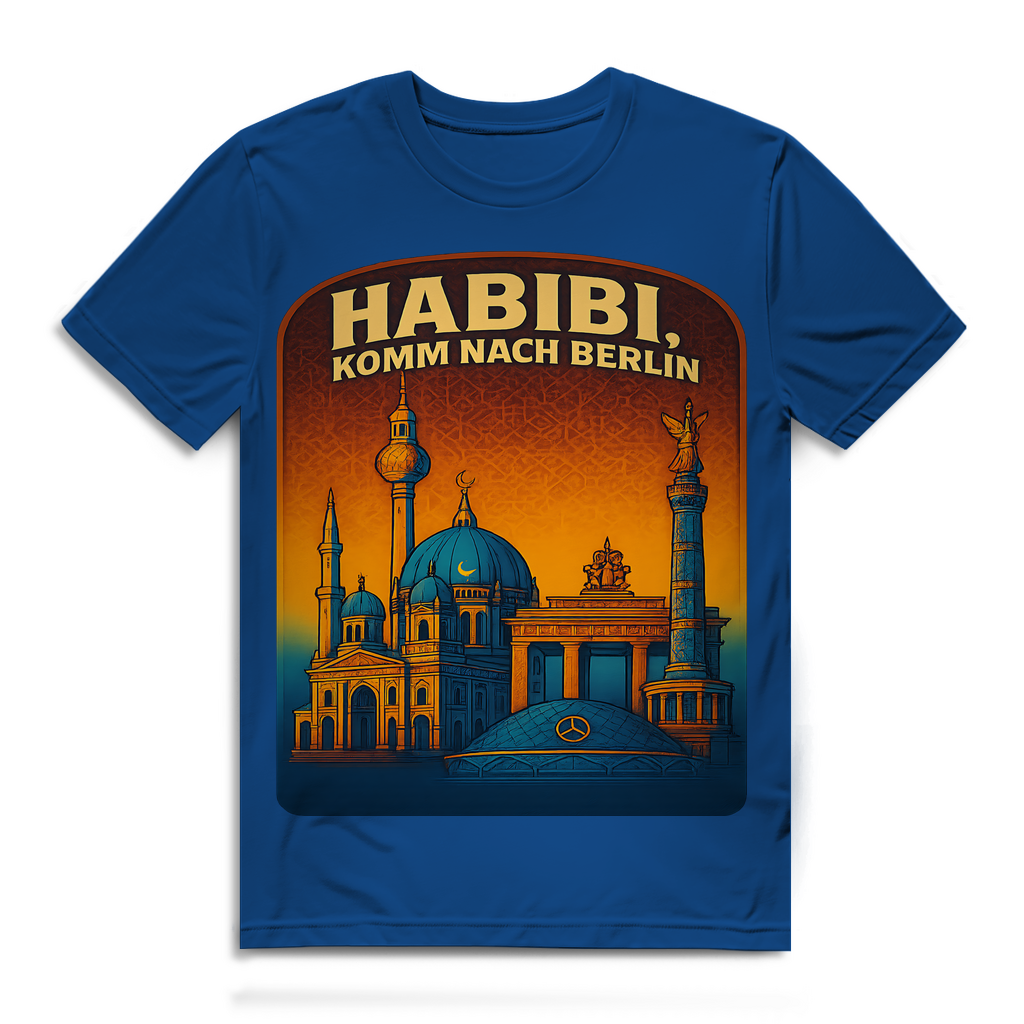Habibi komm nach Berlin - Herren Premium Bio T-Shirt Royal Blue