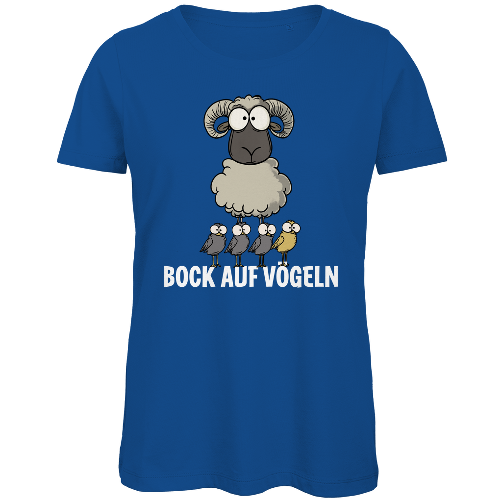 Bock auf Vögeln - Damen Premium Bio T-Shirt Royal Blue